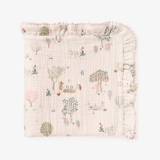 Garden Picnic Organic Muslin Blanket
