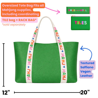 Mahjong Tote Bag Mahjong Tile Bag Leather