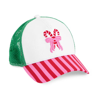 Candy Cane Trucker Hat in Multi