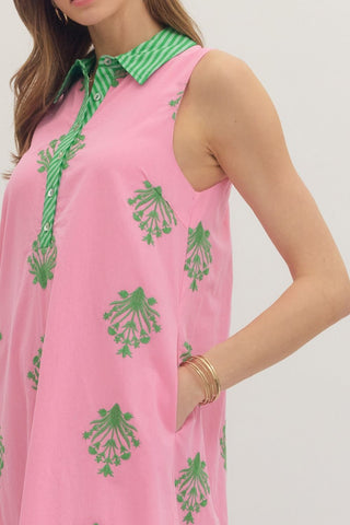 The Michelle Botanical Midi Dress