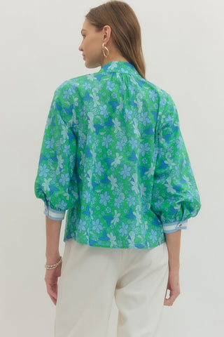 The Haley Floral Print Long Sleeve