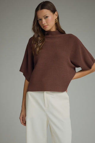 The Allie Short Sleeve Sweater Knit Top
