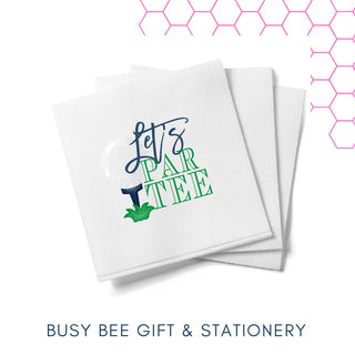 Let's ParTEE Golf Beverage Napkins (set of 20)
