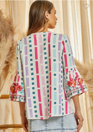Embroidered Tunic Top