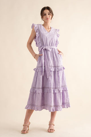 Lovely Midi Dress Lavender