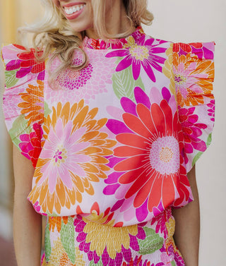 The Leilani Ruffle Sleeve Top