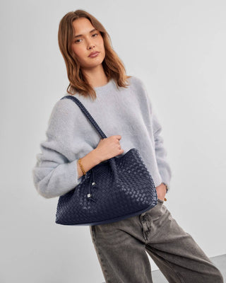 Nova Small Shoulder Tote Navy