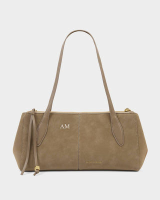 Hattie Shoulder Bag Taupe Suedette