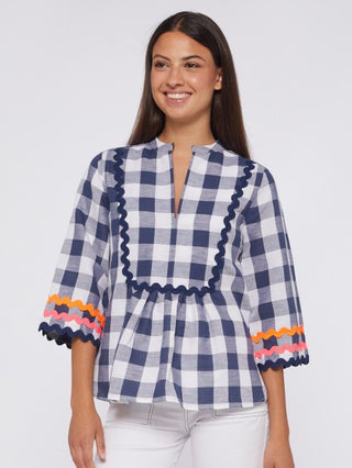 Valerie Buffalow Check with Rickrack