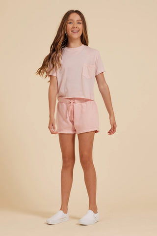 Misty Coral New Burnout Shorts