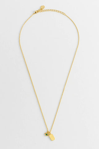 Gold Plated Evil Eye Necklace