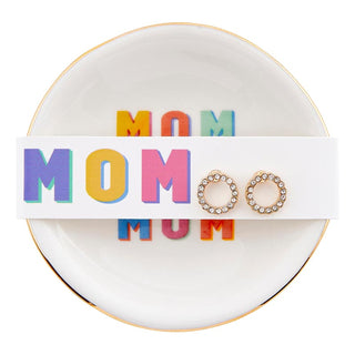 Trinket Tray & Earring Set - Mom