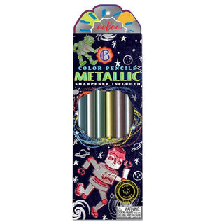 Silver Robot Metallic Pencils