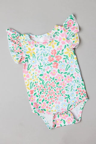 Daffodils Ruffle Onesie