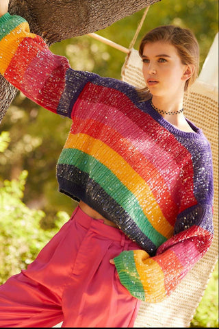 Rainbow Sequin Sweater
