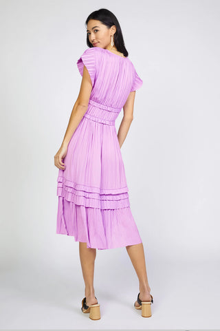 Sereia Pleated Midi Dress