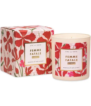 Girl W/ Knife Candle