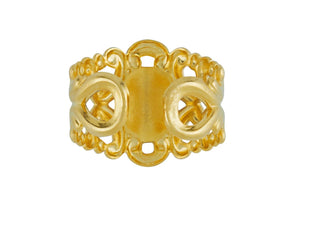 Dotted Coin Pearl Ring