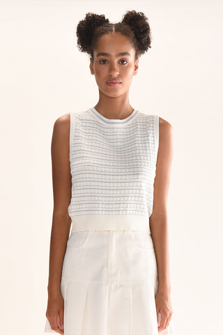 Sleeveless Knit Sweater