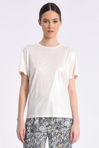Knit Top Pearl White