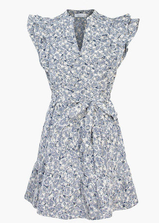 Liza Embroidered Ruffled Dress