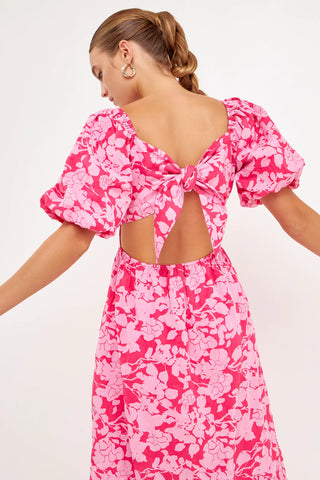 Floral Cut Out Maxi Dress