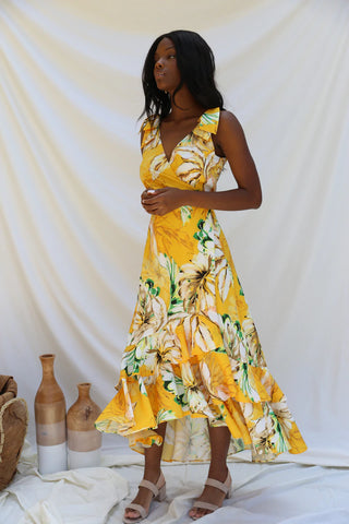 Nia Wrap Maxi Dress