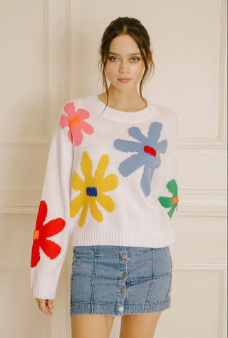 Daisy Knit Sweater