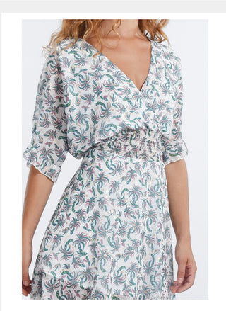 Mini V neck Dress