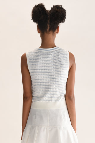 Sleeveless Knit Sweater