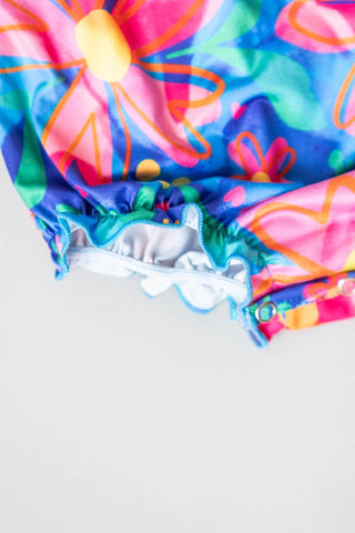 Springing Around Ruffle Strappy Romper