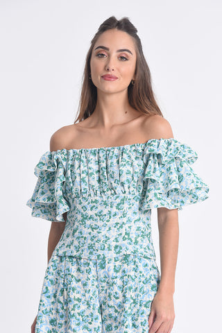 Carmen Print Top