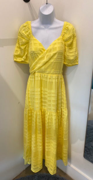 Chiffon Open Back Midi Dress