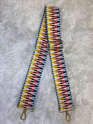 Multicolor Woven Adjustable Purse Strap