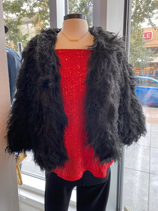 Red Sequin Tank