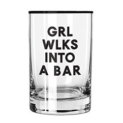 GRL WLKS INTO A BAR