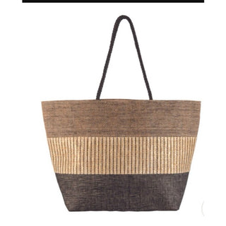 Blyth TRI-Panel Stripe Beach Tote