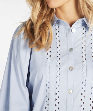 Wide Sleeve Poplin Dress