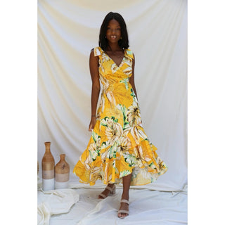 Nia Wrap Maxi Dress