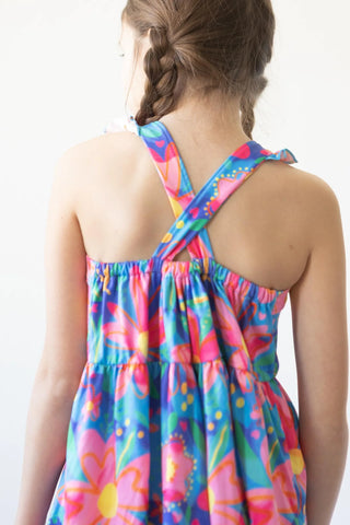 Springing Around Ruffle Strappy Dress