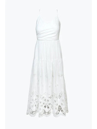 Tania White Midi Dress